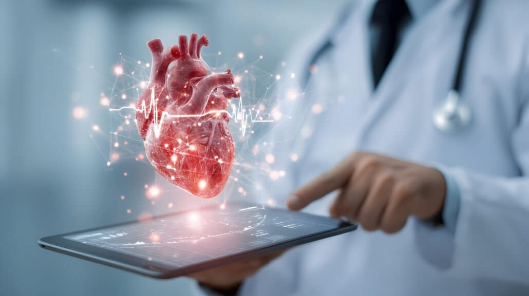 Physician using AI