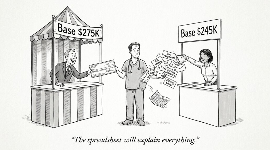 Beyond Base Salary: How to Evaluate the Full Value of a Physician Job Offer