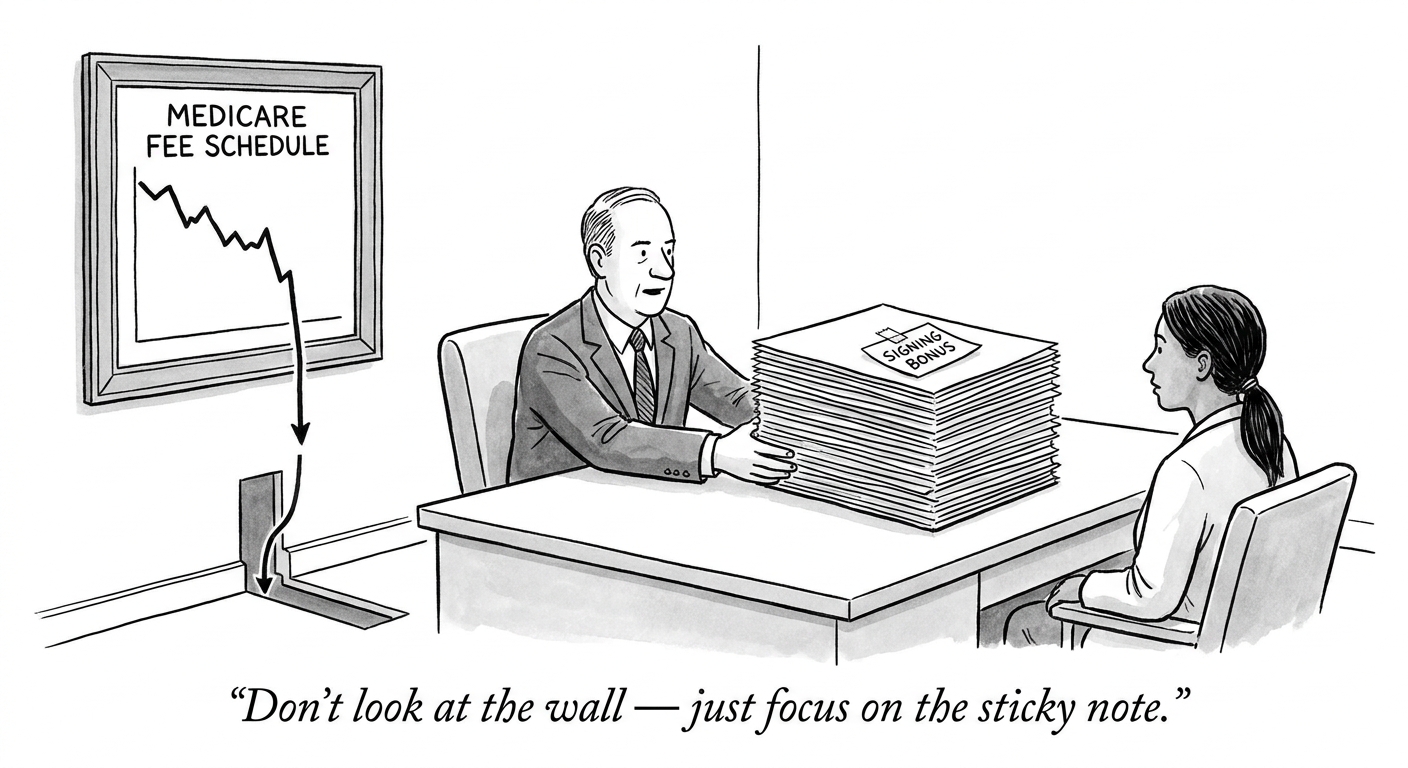 Medicare Pay Erosion Reshapes Specialty Recruitment Economics Medicare Pay Erosion Reshapes Specialty Recruitment Economics