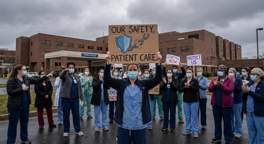 Nurse Protests and Systemic Strain