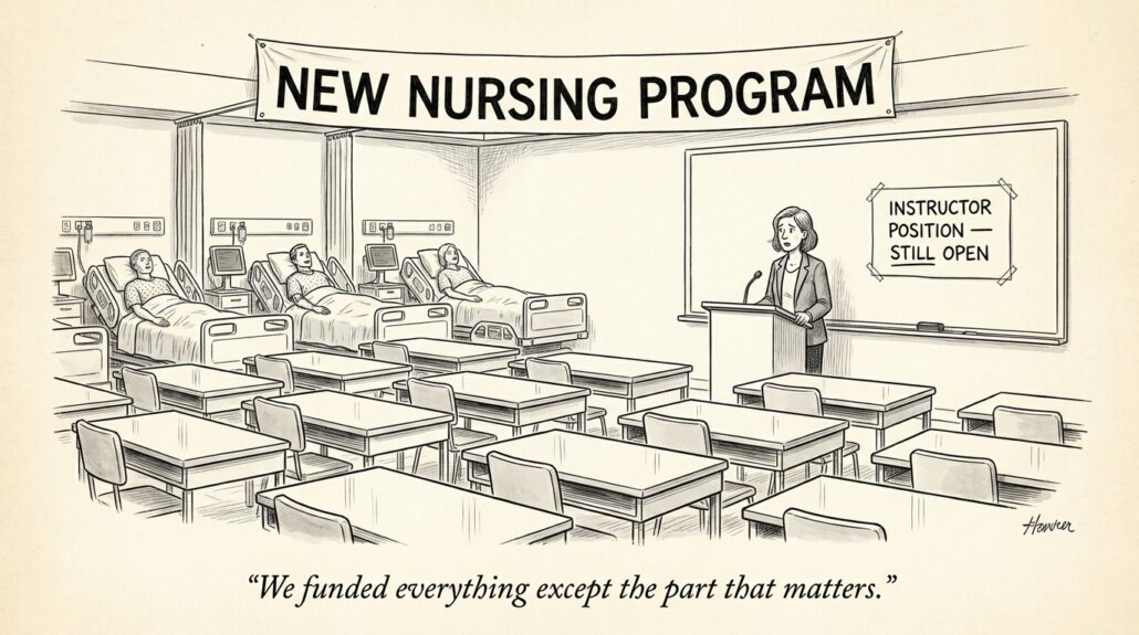 Nursing Pipeline Investments Cannot Match Demand Velocity