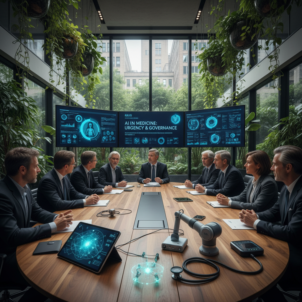 The Leadership Paradox: Governing AI in Medicine When the Future Is Already Here