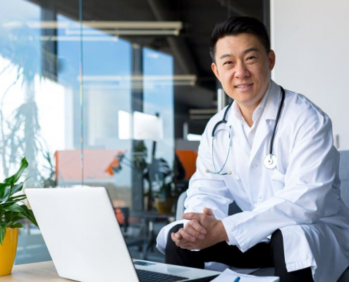 physician using linkedin